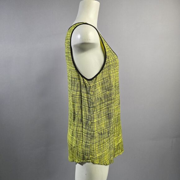 French Connection Yellow and Black Tank Top R1 - Picture 2 of 4